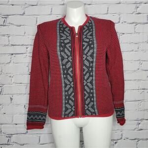 Woolrich Zip Up Cardigan, size Large